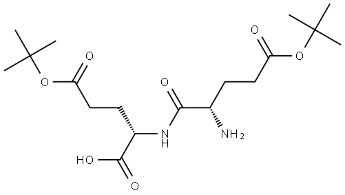 L-Glutamic acid, L-α-glutamyl-, 1,25-bis(1,1-dimethylethyl) ester Structure