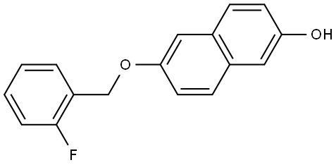 6-[(2-Fluorophenyl)methoxy]-2-naphthalenol Structure