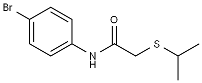 N-(4-BROMO-PHENYL)-2-ISOPROPYLSULFANYL-ACETAMIDE Structure