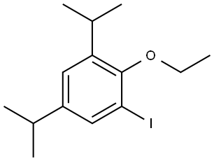 2-ethoxy-1-iodo-3,5-diisopropylbenzene Struktur