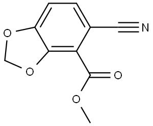 methyl 5-cyanobenzo[d][1,3]dioxole-4-carboxylate Structure