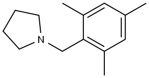 1-[(2,4,6-Trimethylphenyl)methyl]pyrrolidine Structure