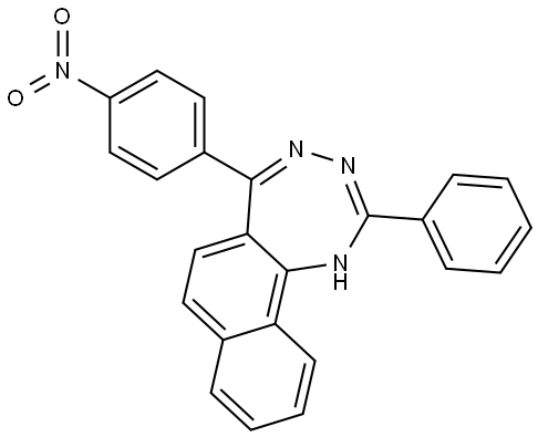 5-(4-硝基苯基)-2-丙基-3H-萘并[1,2-E][1,2,4]三氮杂环庚烷,335217-13-5,结构式