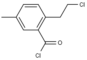 2-(2-氯乙基)-5-甲基苯甲酰氯,342411-78-3,结构式