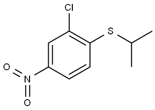 (2-chloro-4-nitrophenyl)(isopropyl)sulfane Structure