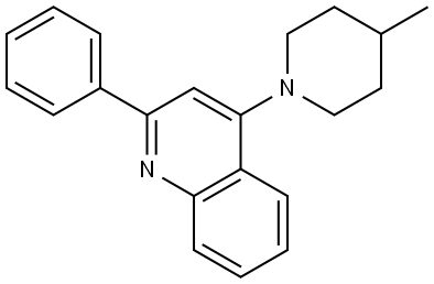 4-(4-METHYL-PIPERIDIN-1-YL)-2-PHENYL-QUINOLINE Structure