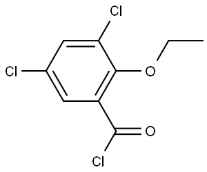 3,5-Dichloro-2-ethoxybenzoyl chloride 结构式