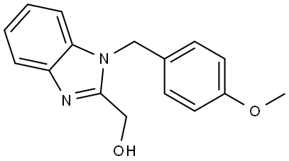 1-[(4-Methoxyphenyl)methyl]-1H-benzimidazole-2-methanol 结构式