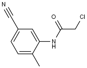 2-Chloro-N-(5-cyano-2-methylphenyl)acetamide Structure