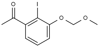 1-[2-Iodo-3-(methoxymethoxy)phenyl]ethanone 结构式