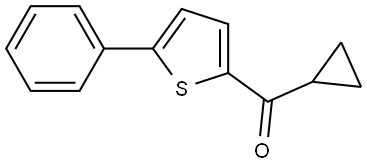 Cyclopropyl(5-phenyl-2-thienyl)methanone Structure