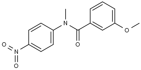 3-methoxy-N-methyl-N-(4-nitrophenyl)benzamide Structure