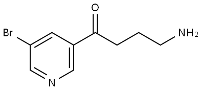 4-amino-1-(5-bromopyridin-3-yl)butan-1-one Structure
