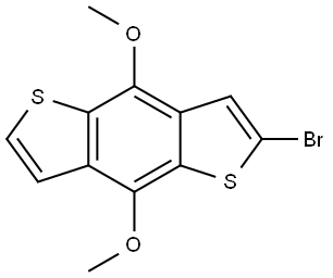 Benzo[1,2-b:4,5-b′]dithiophene, 2-bromo-4,8-dimethoxy- Structure