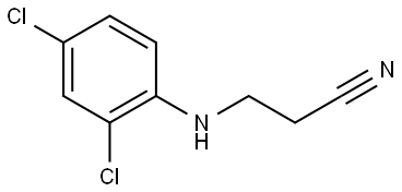 3-((2,4-dichlorophenyl)amino)propanenitrile Structure