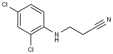 3-((2,4-dichlorophenyl)amino)propanenitrile Struktur