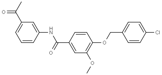 380317-50-0 N-(3-Acetylphenyl)-4-[(4-chlorophenyl)methoxy]-3-methoxybenzamide