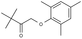 2-Butanone, 3,3-dimethyl-1-(2,4,6-trimethylphenoxy)- 结构式