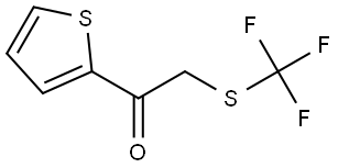 1-(2-Thienyl)-2-[(trifluoromethyl)thio]ethanone Struktur