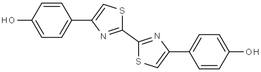 4,4'-([2,2'-联噻唑]-4,4'-二基)二苯酚 结构式