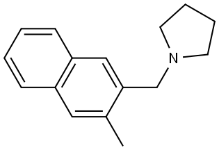 1-[(3-Methyl-2-naphthalenyl)methyl]pyrrolidine Structure