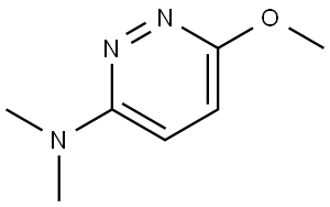 6-methoxy-N,N-dimethylpyridazin-3-amine Struktur