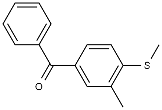 (3-methyl-4-(methylthio)phenyl)(phenyl)methanone 结构式