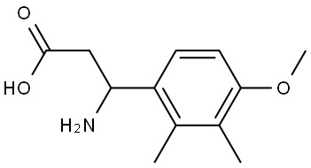 3-AMINO-3-(4-METHOXY-2,3-DIMETHYLPHENYL)PROPANOIC ACID 结构式