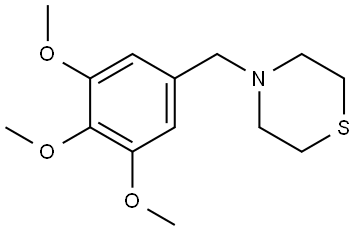 4-[(3,4,5-Trimethoxyphenyl)methyl]thiomorpholine 结构式