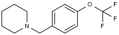 1-[[4-(Trifluoromethoxy)phenyl]methyl]piperidine 结构式