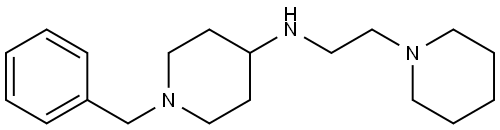 1-benzyl-N-(2-(piperidin-1-yl)ethyl)piperidin-4-amine 结构式