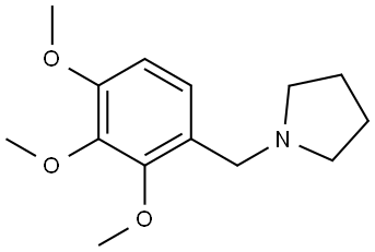 1-[(2,3,4-Trimethoxyphenyl)methyl]pyrrolidine Structure