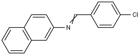 1-(4-chlorophenyl)-N-(naphthalen-2-yl)methanimine Struktur