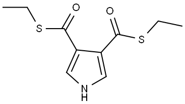 S(3),S(4)-DIETHYL 1H-PYRROLE-3,4-DICARBOTHIOATE Structure