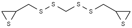 1,5-双(2,3-环硫丙基)-1,2,4-四硫杂戊烷, 420118-86-1, 结构式