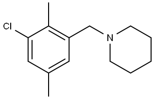 1-[(3-Chloro-2,5-dimethylphenyl)methyl]piperidine Structure