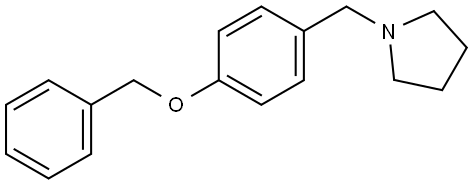 1-[[4-(Phenylmethoxy)phenyl]methyl]pyrrolidine Structure