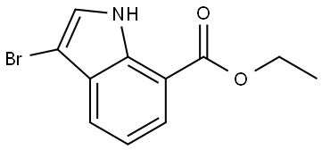 ethyl 3-bromo-1H-indole-7-carboxylate Structure