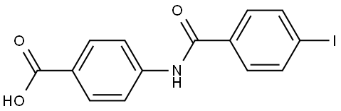 4-[(4-Iodobenzoyl)amino]benzoic acid Structure