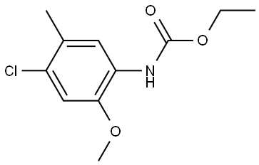 Carbamic acid, (4-chloro-2-methoxy-5-methylphenyl)-, ethyl ester Structure
