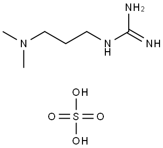 2-[3-(Dimethylamino)propyl]guanidine sulfate(1:1) Structure