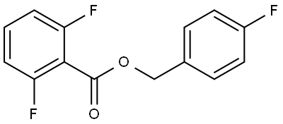 4-fluorobenzyl 2,6-difluorobenzoate Structure