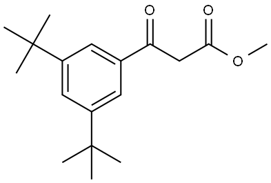 Methyl 3,5-bis(1,1-dimethylethyl)-β-oxobenzenepropanoate,500727-88-8,结构式