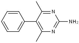 4,6-Dimethyl-5-phenyl-2-pyrimidinamine Structure