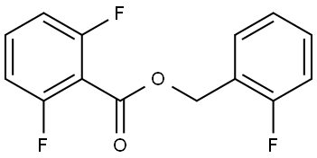 2-fluorobenzyl 2,6-difluorobenzoate Structure