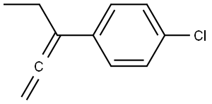 1-chloro-4-(penta-1,2-dien-3-yl)benzene Struktur