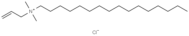 十六烷基二甲基烯丙基氯化铵, 51706-18-4, 结构式