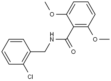 N-[(2-Chlorophenyl)methyl]-2,6-dimethoxybenzamide Structure