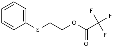 Acetic acid, 2,2,2-trifluoro-, 2-(phenylthio)ethyl ester 结构式