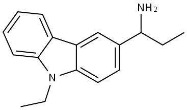 1-(9-ETHYL-9H-CARBAZOL-3-YL)PROPAN-1-AMINE Struktur